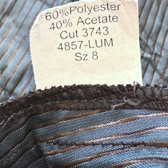 People Like Frank Y2K Cropped Jacket Size 8 Metallic Brown Crinkle Textured - Picture 7 of 8